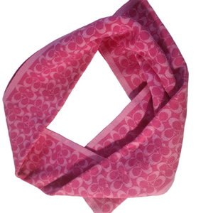 Pink Patterned Scarf
